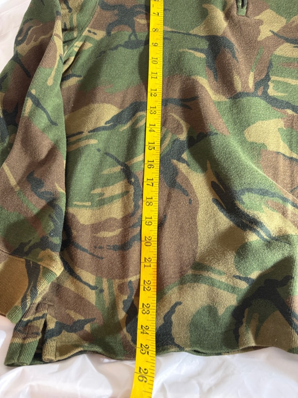 Polo Ralph Lauren Camo Quarter-Zip Pullover Jacket - Green & Brown - Picture 5 of 7
